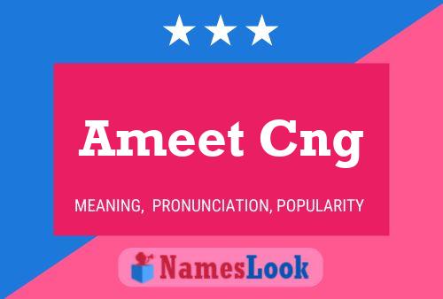 Affiche de nom Ameet Cng