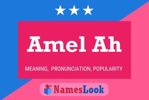 Affiche de nom Amel Ah