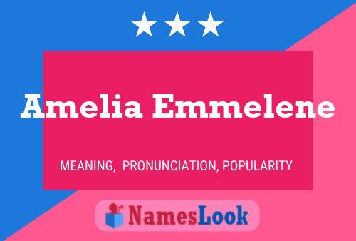 Affiche de nom Amelia Emmelene