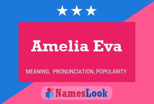 Affiche de nom Amelia Eva