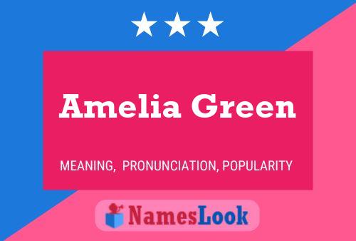 Affiche de nom Amelia Green