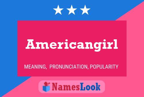 Affiche de nom Americangirl