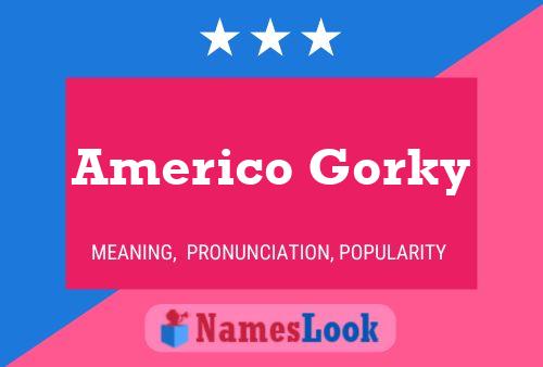 Affiche de nom Americo Gorky