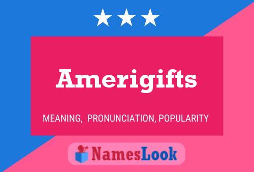 Affiche de nom Amerigifts