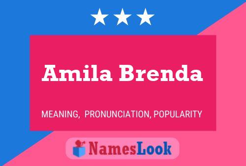 Affiche de nom Amila Brenda