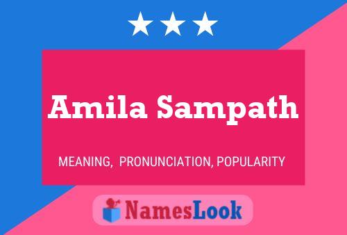 Affiche de nom Amila Sampath