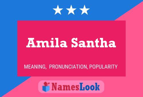 Affiche de nom Amila Santha