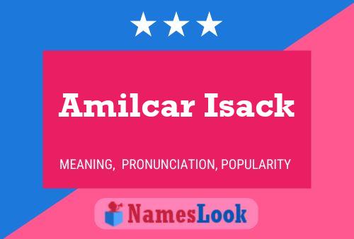 Affiche de nom Amilcar Isack