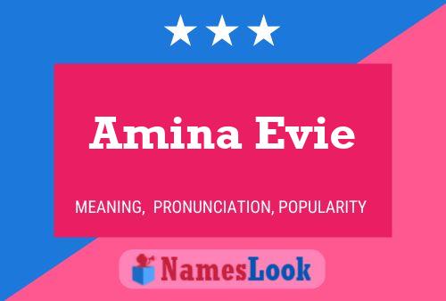 Affiche de nom Amina Evie