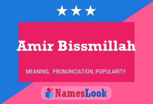 Affiche de nom Amir Bissmillah