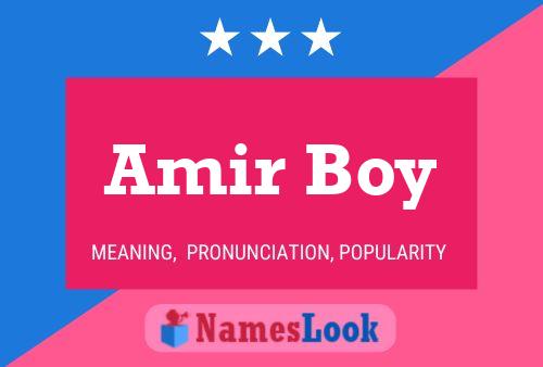 Affiche de nom Amir Boy