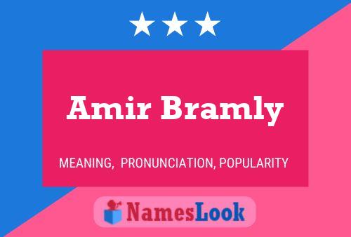 Affiche de nom Amir Bramly