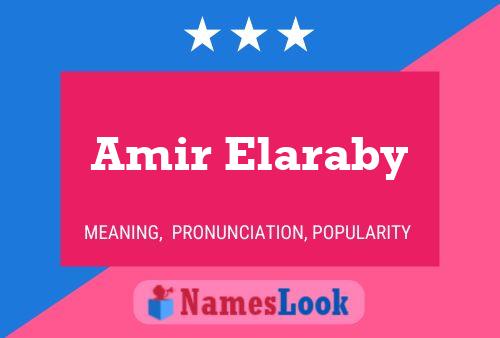 Affiche de nom Amir Elaraby