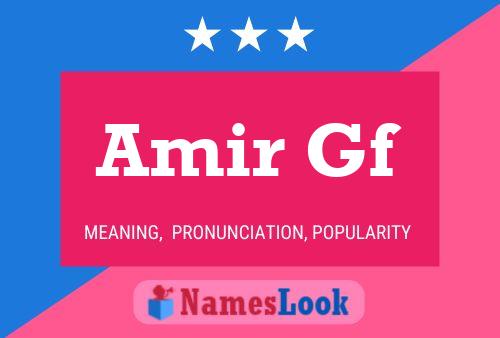 Affiche de nom Amir Gf