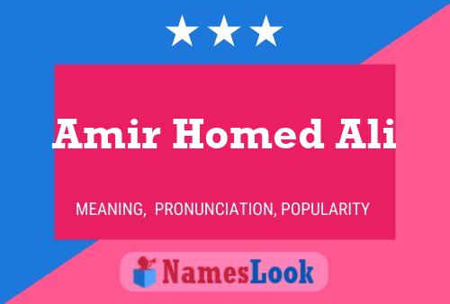 Affiche de nom Amir Homed Ali