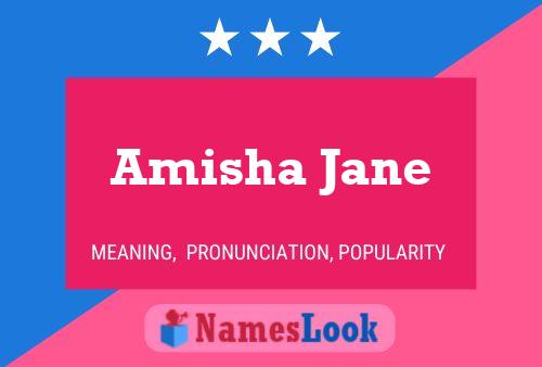 Affiche de nom Amisha Jane