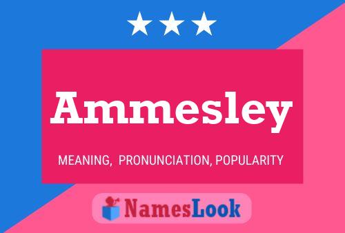 Affiche de nom Ammesley