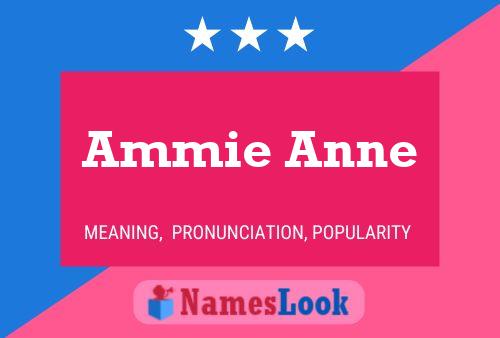 Affiche de nom Ammie Anne