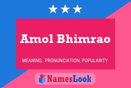 Affiche de nom Amol Bhimrao