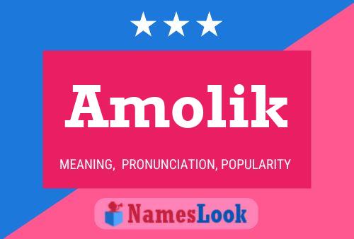 Affiche de nom Amolik