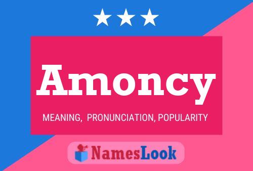 Affiche de nom Amoncy