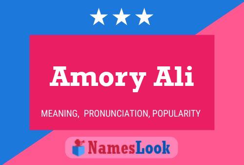 Affiche de nom Amory Ali