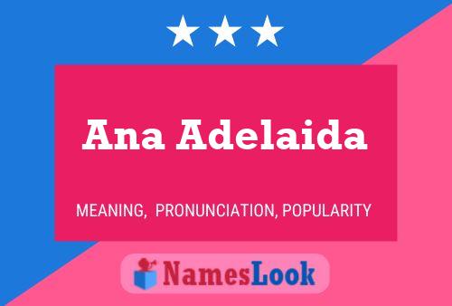 Affiche de nom Ana Adelaida