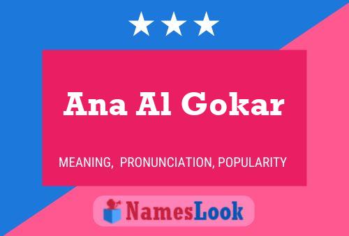 Affiche de nom Ana Al Gokar