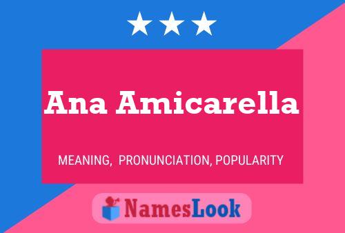 Affiche de nom Ana Amicarella