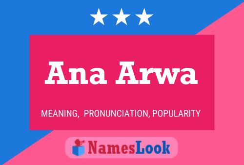 Affiche de nom Ana Arwa