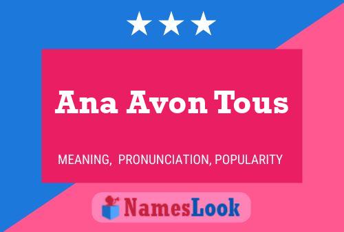 Affiche de nom Ana Avon Tous