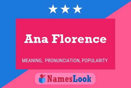 Affiche de nom Ana Florence