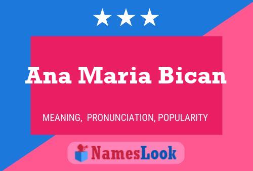 Affiche de nom Ana Maria Bican