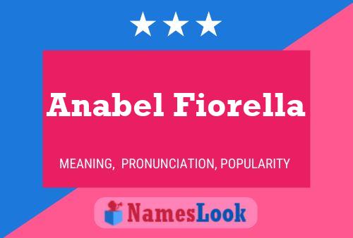 Affiche de nom Anabel Fiorella