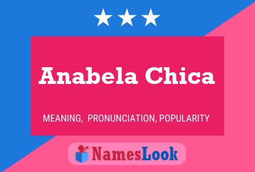 Affiche de nom Anabela Chica