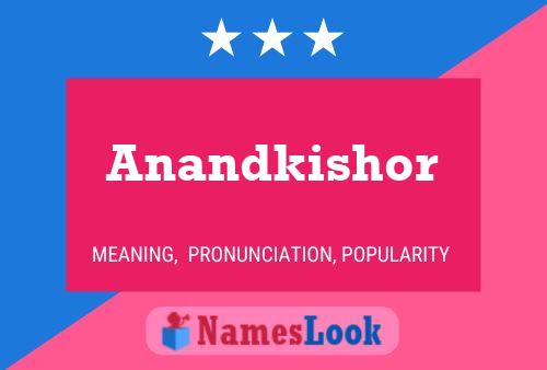 Affiche de nom Anandkishor