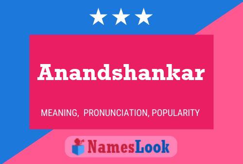 Affiche de nom Anandshankar