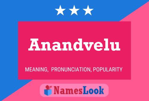 Affiche de nom Anandvelu