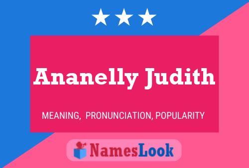 Affiche de nom Ananelly Judith