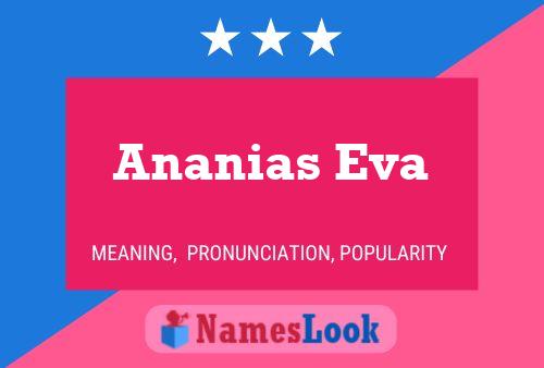 Affiche de nom Ananias Eva