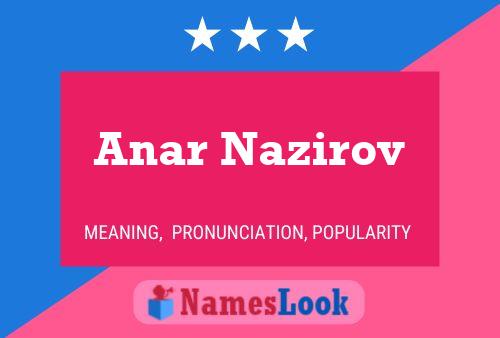 Affiche de nom Anar Nazirov