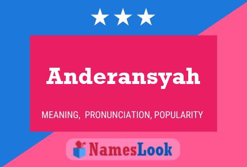 Affiche de nom Anderansyah