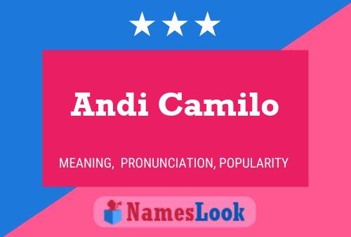 Affiche de nom Andi Camilo