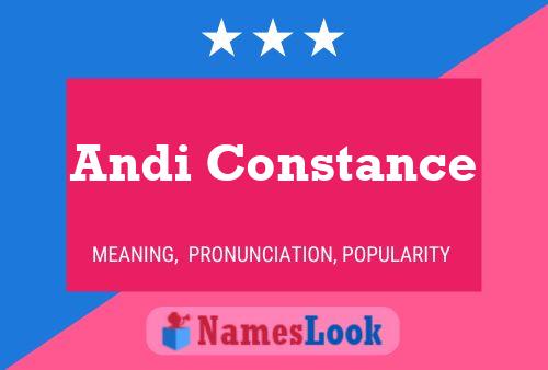 Affiche de nom Andi Constance