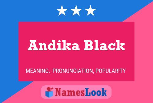 Affiche de nom Andika Black