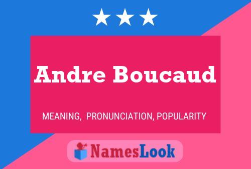 Affiche de nom Andre Boucaud