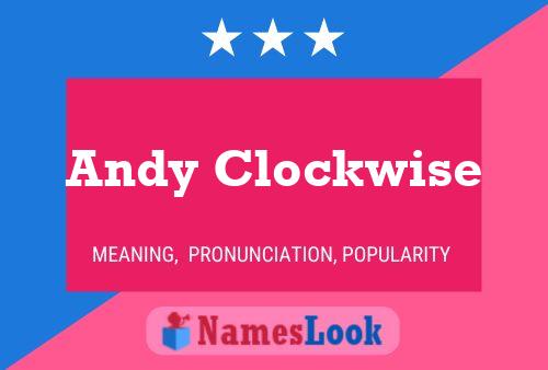 Affiche de nom Andy Clockwise