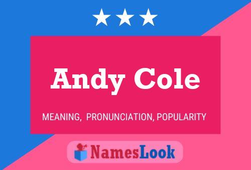 Affiche de nom Andy Cole