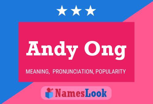 Affiche de nom Andy Ong