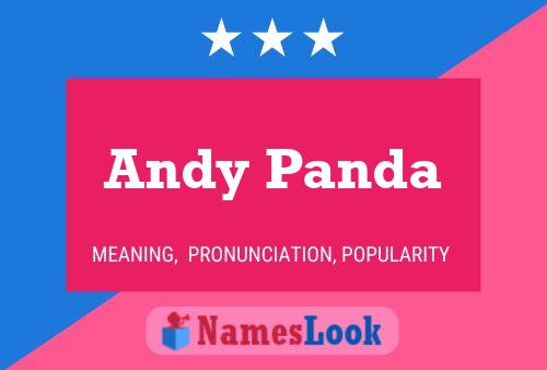 Affiche de nom Andy Panda